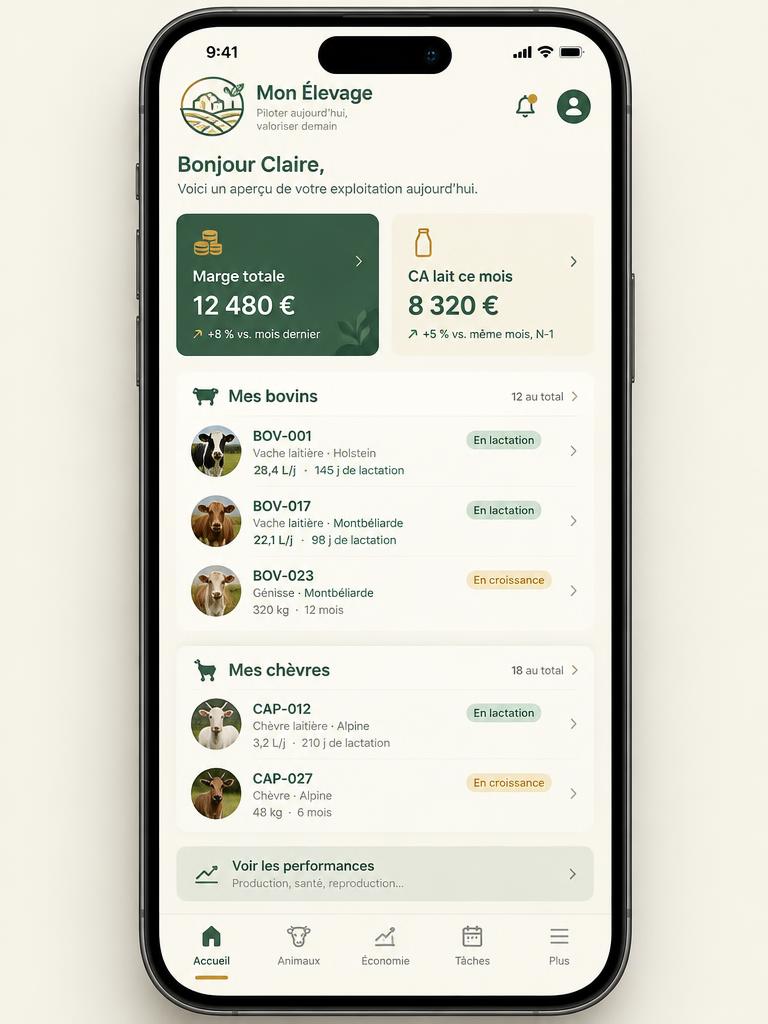 Aperçu du tableau de bord